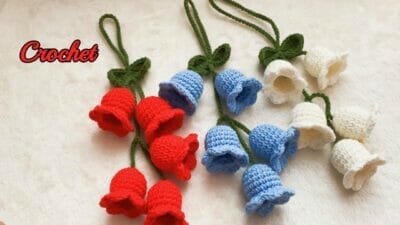 Crochet Lily of the Valley Wind Chimes Bell Orchid - Free Pattern