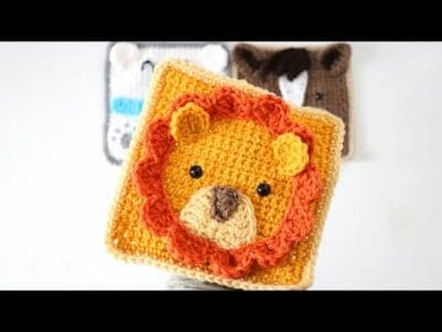 Crochet Lion Square - Free Pattern