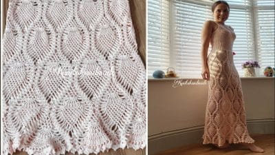Crochet Pineapple Maxi Dress - Free Pattern
