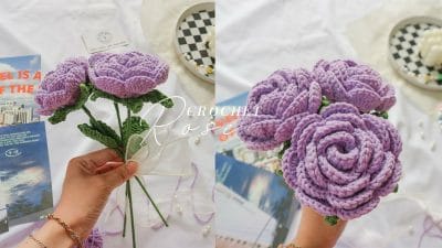Crochet Rose Flowers - Free Pattern