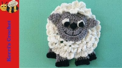 Crochet Sheep Applique - Free Pattern