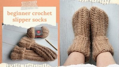 Crochet Slipper Socks - Free Pattern