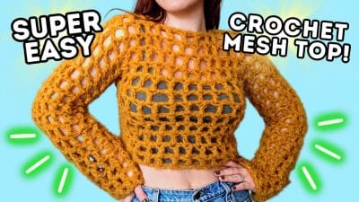 Crochet Your Own Trendy Mesh Top - Free Pattern