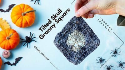 Crochet a Diamond Skull Granny Square - Free Pattern