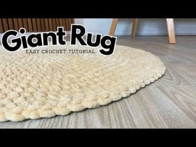 Crochet a Giant Circular Rug for Beginners - Free Pattern