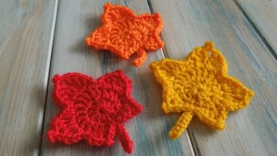 Crochet a Maple Leaf - Free Pattern