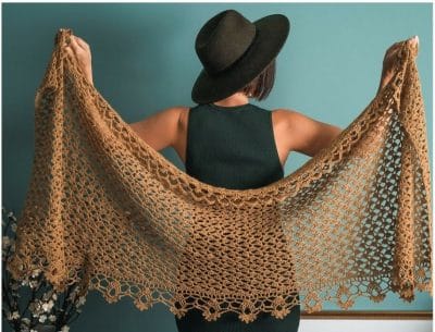 Crochet the Elegant Sweet Pea Shawl - Free Pattern