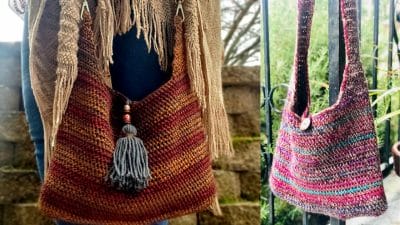 Crossbody Boho Crochet Bag - Free Pattern