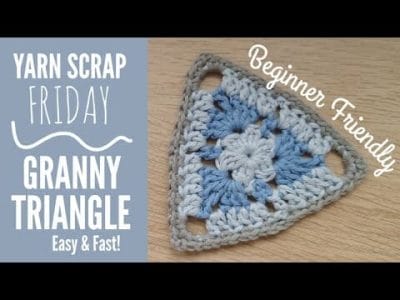 Easy, Beginner Crochet Triangle - Free Pattern