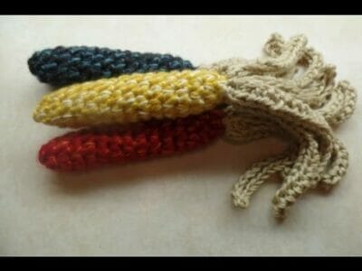 Easy Crochet Fall Corn Decoration - Free Pattern