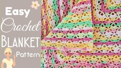 Easy Crochet Lacy Blanket - Free Pattern