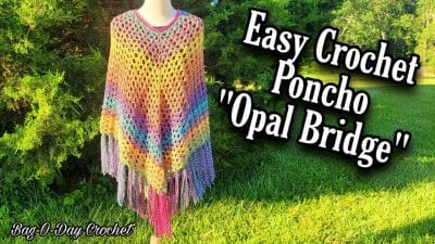 Easy Crochet Poncho For Beginners - Free Pattern