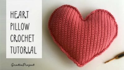 Heart Pillow Crochet Tutorial - Free Pattern