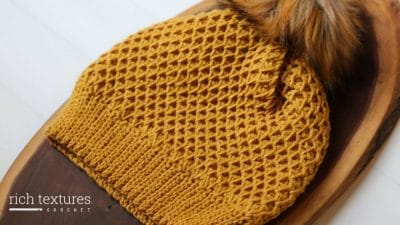 Honeycomb Crochet Beanie - Free Pattern