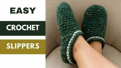 House Crochet Slippers - Free Pattern