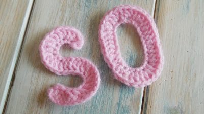 How To Crochet Letters O, S - Free Pattern