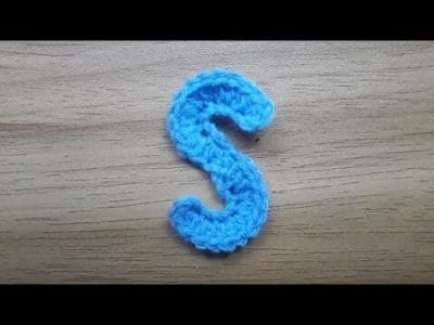 How to Crochet Small Letter S - Free Pattern