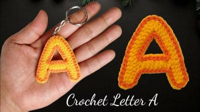 How to crochet the letter A - Free Pattern