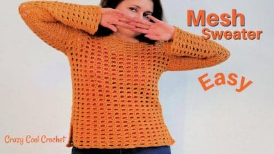 Open Weave Crochet Mesh Top - Free Pattern