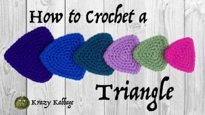Quick Single Crochet Triangle - Free Pattern