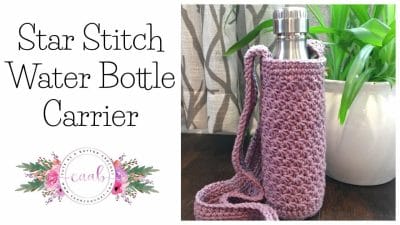 Star Stitch Bottle Carrier - Free Pattern