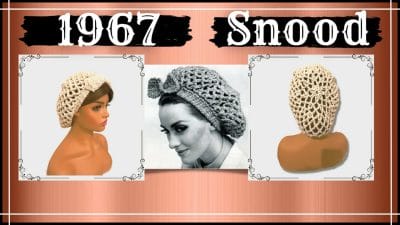 Vintage Crochet Snood Tutorial - Free Pattern