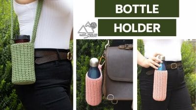 Water Bottle Crochet Bag - Free Pattern